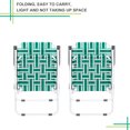 thumbnail image 5 of QXDRAGON Patio Folding Web Lawn Chair Set, 2 Pack Outdoor Beach Chair Portable Camping Chair, Light Green, 5 of 9