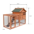 Accreate Outdoor Hen Cage Rabbit House Wooden Rabbit House Chicken
