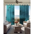 thumbnail image 6 of Ocean Shipwrecks Blackout Curtains for Bedroom Living Room Darkening Curtains 63 Inches Long Coastal Nautical Dolphins Vintage Window Curtain 2 Panels Set Window Treatment Grommet Drapes 42"x63", 6 of 9