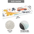 thumbnail image 3 of Dinosaurs Birds Leaves Cars Bathroom Rug Non Slip Bathroom Mats Entry Door Soft Carpets for Kitchen Bedroom Living Room 39x20 inch, 3 of 7