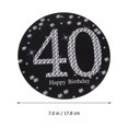thumbnail image 5 of FRCOLOR 13pcs Happy 40th Birthday Swirls Set with Banner Hanging Ornament Dangling Spirals Pendants for, 5 of 10