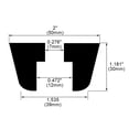 thumbnail image 2 of 4pcs Rubber Feet Bumper Pads Washer for Printer Table Leg, D50x39xH30mm, 2 of 7