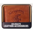 thumbnail image 2 of Washington State NCAA Cougars Embossed Leather Billfold Wallet, 2 of 6