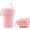 PINK, variant on HANARA Collapsible Coffee Cups With Reusable Silicone Straw, 18 Oz / 550 Ml |Perfect For Travel, Camping, School, Work | Bpa-Free, Leak-Proof, Microwave Safe And Dishwasher Safe. (Pink)