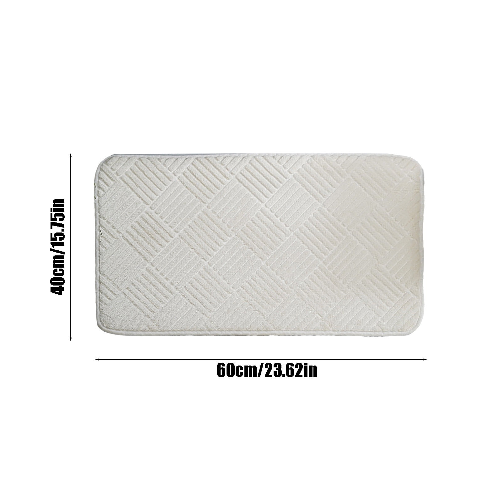 VQPeo Front Door Mat, Dirt Trapper Welcome Mat for Outdoor Indoor, Waterproof Doormat, Durable Machine Washable Entry Rug for Back Door Outside Patio Porch