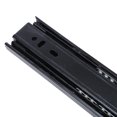 thumbnail image 3 of Wardrobe 1 Pair Cold Rolled Steel Black 8 Inch Drawer Sliding Rail With 3-Section Ball Bearing, 3 of 8