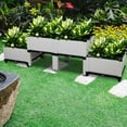 thumbnail image 2 of 4Pcs Free Splicing Injection Planting Box Outdoor Plant Box for Flowers and Vegetables Fruits (White), 2 of 18