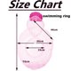 thumbnail image 2 of Children's inflatable pool swimming ring beach transparent duck pool toys swimming water party decorations - pink, 2 of 4