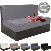 Lapalife RV Dinette Cushion Covers, 100% Waterproof RV Couch Cover Stretch Camper Cushion Covers Replacement Washable Loveseat Slipcovers for Travel Trailer (Bench Coverx1 + Backrest Coverx1)