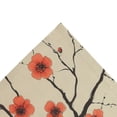 thumbnail image 4 of Yayeee Tapestry Wall Hanging for Bedroom 60" x 40" Living Room Home Wall Art Decor, Red Floral Pattern, 4 of 7