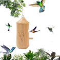 thumbnail image 2 of MOQIN Hummingbird House for Outside Hanging,Wooden Humming Bird Houses for Outside for Nesting Hanging,Natural Hummingbird Swing Nest for Sparrow Bird Finch Houses Garden Decor, 2 of 6