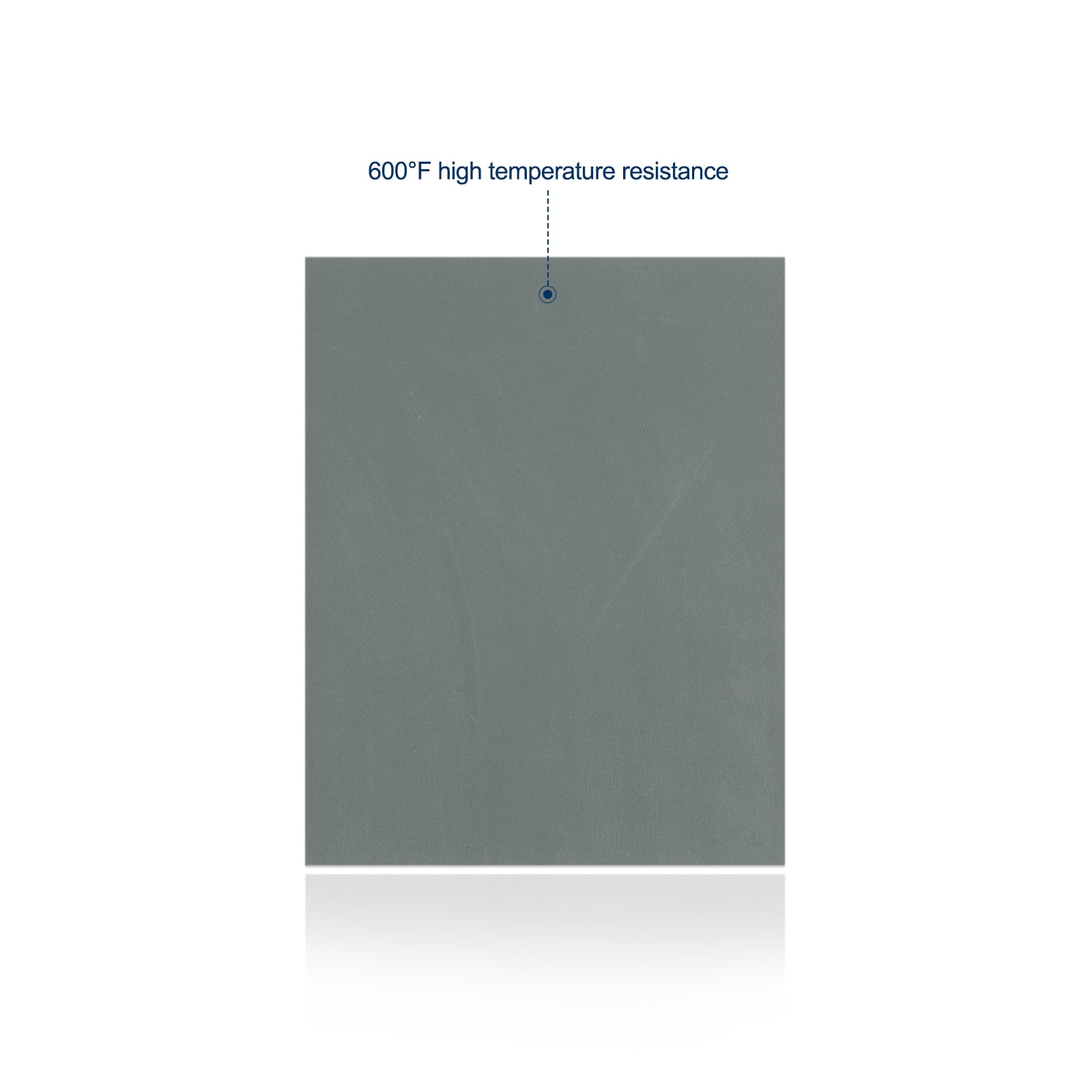 15" x 11.8" Silicone Heat Press Pad Mat 0.3" Thick for Heat Press Machine Flat Heat Transfer Pad Replacement Gray