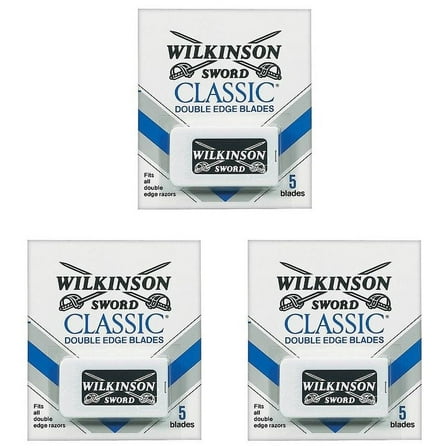 Pack of (3) Wilkinson Sword Classic 5 Double Edge Blades