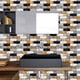 thumbnail image 1 of Etiqueta Engomada Paquete de 10 pegatinas autoadhesivas para azulejos de 30x30 cm,fáciles de pegar y despegar,ideales para la decoración de cocinas y baños. Rkxzt, 1 of 6