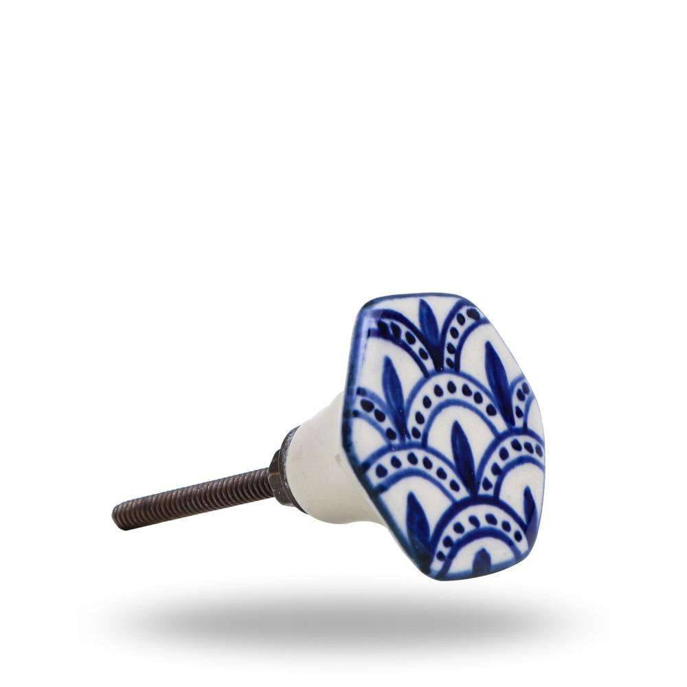 Set of Six Ceramic Bassi cabinet Knobs by Trinca Ferro
