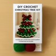 thumbnail image 7 of DIY Crochet Christmas Tree Kit, 2026 New Handmade Holiday Decoration Set for Beginners, Crochet Christmas Tree Bow Pearl Embellishment, Home Craft with Yarn, Hook, Beads Instructions, 7 of 7
