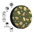 thumbnail image 5 of XMXY Green Daisies Bees Spare Tire Cover, Universal Waterproof Cover for Jeep RV Tire Wheel Protection, 14 inch, 5 of 8