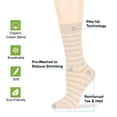 thumbnail image 2 of 7Bigstars Women Cotton Striped Crew Socks, Light Beige, Medium 9-11, 4 Pack, 2 of 7