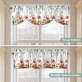 thumbnail image 5 of Red Poppy Tie Up Valance Curtains for Windows, Kitchen Curtains Window Treatments, Spring Farmhouse Country Flower Leaf Plant Short Window Shades Valances for Bedroom Bathroom Cafe 42"x18", 5 of 8