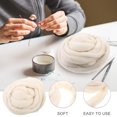 thumbnail image 3 of Milisten Natural Roving Wool Roving Fiber Felt Crafts Needle Felting 200g (Galatea), 3 of 6