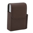 thumbnail image 3 of Box, PU Leather Woven Pattern  Case With Lighter Holder, Multifunctional 20 Pieces  Case For Woman Man, 3 of 8