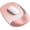 Coral Pink, variant on Ergonomic Mouse Pad with Gel Wrist Support - Premium Lycra Fabric, Non-Slip, Ideal for Laptop & Desktop, Office & Gaming，Desk Accessories (Black)