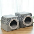 thumbnail image 2 of Cama para mascotas Cama para gatos Sofá para gatos Cueva para gatos con almohada interior súper suave y esponjosa Cama para dormir suave y cálida Casa para gatos antideslizante y transpirable lavable, 2 of 6