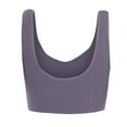 thumbnail image 6 of Mrat Half Bras for Women Women Solid Color Plus Size Ultra-Thin Large Bra Sports Bra Full Bra Cup Tops S-91 Dark Purple,Purple,Light blue XXL, 6 of 6