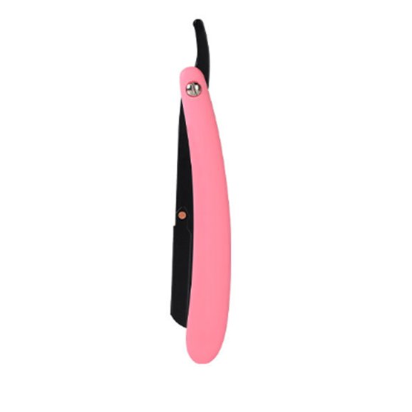 Yeacher 1PC Traditional Manual Shaver Professional Straight Edge Stainless Steel Sharp Barber Razor Folding Shaving Knife Shave Beard for Men Barber Male Home Use Shaving Tools(Without Blade)