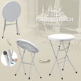 thumbnail image 4 of Outsunny 31.5" Outdoor Bar Table, Bar Height Folding Table with HDPE Top, 4 of 10