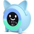 thumbnail image 1 of Kids Alarm Clock with Night Light 5 Colors Adjustable Brightness Speaker Timed Alarm Clocks Automatic Temperature, 1 of 5