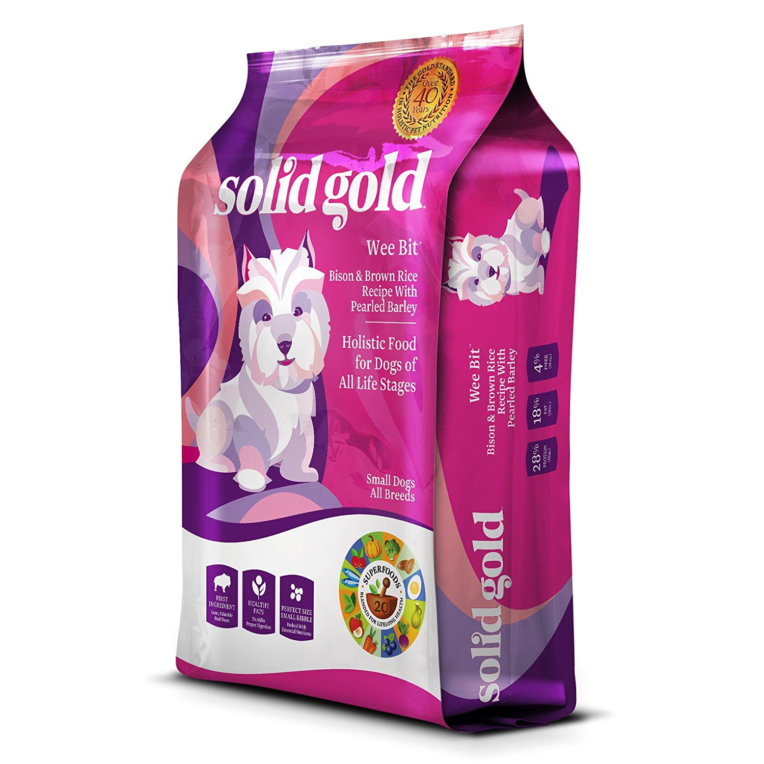 Solid Gold Nutrient Boost Wee Bit, Bison Recipe, Dry Dog Food