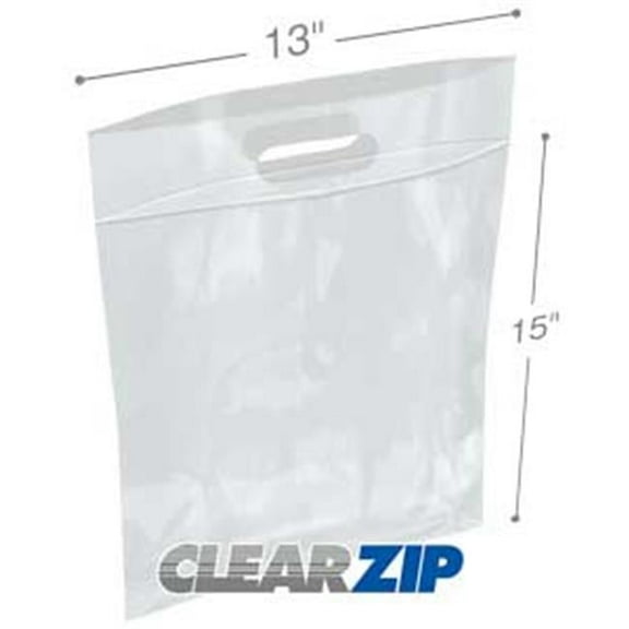 International Plastics CZD1315 13 x 15 in. ClearZip Lock Bags, 0.003 Gauge - Case of 500
