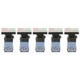 thumbnail image 1 of 5 uds BEM38-11DRG 22mm interruptor de botón de reinicio automático 1NO 1NC con luz indicadora (AC220V) VoborMX herramienta, 1 of 8
