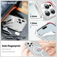 thumbnail image 3 of ELEHOLD Case for iPhone 14 Pro Max, Shockproof Magnetic Matte Case with Wireless Charging Support,Clear, 3 of 6