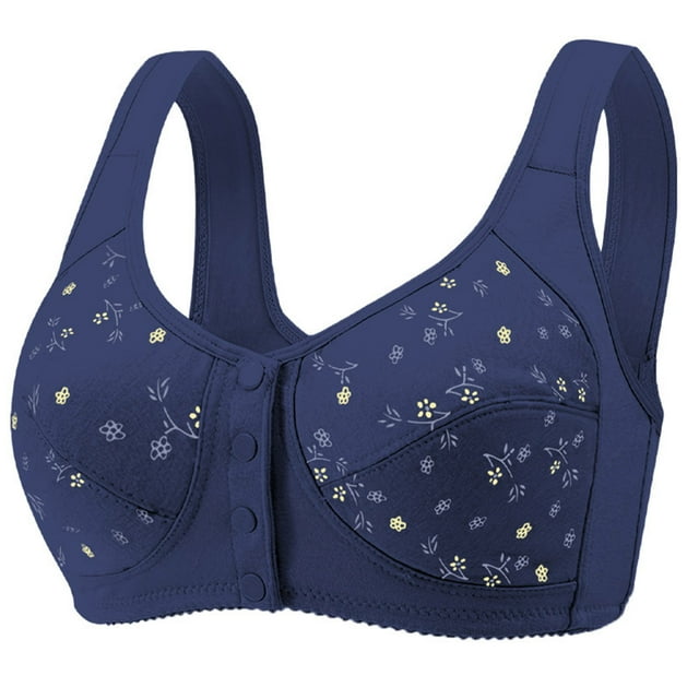 Abcnature Plus Size Bras for Women Printing Thin Style Ventilate Plus Size Bras without Steel Rim