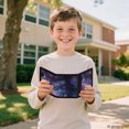 thumbnail image 7 of Chririnla Stretch Polyester Children's Wallet with Compact Foldable Kids Trifold Wallet for Sports, Galaxy Planet Pattern Toddler Wallet, 7 of 7