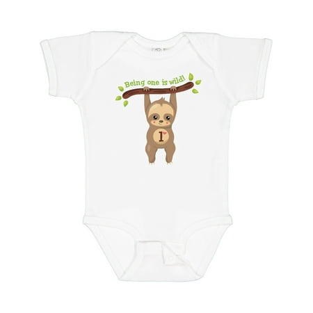 

Inktastic Cute Sloth 1st Birthday Gift Baby Boy or Baby Girl Bodysuit