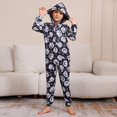 thumbnail image 5 of GYRATEDREAM Family Matching Halloween Onesie Pajamas, Funny Vacation Pumpkin Print One Piece Pjs, Hooded Holiday Jammies Sleepwear Nightwear Loungewear for 3M-2XL, 5 of 8
