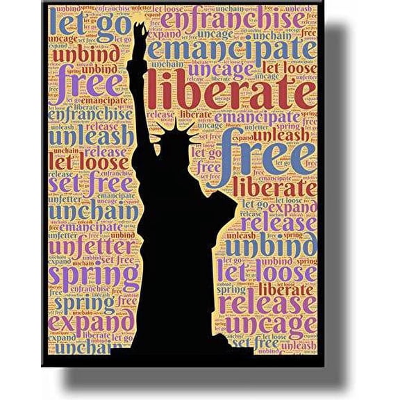 Statue of Liberty Room Sign Picture on Stretched Canvas,Wall Art Décor, Ready to Hang!