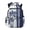 Blue Palm Tree Stripe, variant on CHAQLIN Ice Cream Breathable Padded Shoulder Bookbag with multi-tasche Large Capacity Kids School Backpack, Durable 17 Inch Bookbags for Elementary Travel