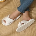 thumbnail image 5 of Summer House Slippers for Women Non-Slip Open Toe Slip-on Slides Shoes Women's Fashion Casual Outdoor Indoor Beach Sandals, 5 of 7