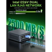 GMKtec M7 Ultra Mini PC AMD Ryzen 7 PRO 6850U (MAX 4.7GHz), 16GB RAM 1TB SSD, 2.5GbE NIC LAN Office Home Desktop Computers, Quad 4K Display, WiFi, BT, USB-C, DP