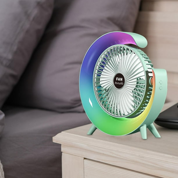 Ventilador de Refrigeración USB Soledad Pequeño Silencioso 3 Velocidades Verde