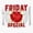 1pcs, variant on Scary friday red clam special Sticker