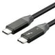 thumbnail image 1 of Cable de datos Cable USB-C a USB-C Cable tipo C con todas las funciones Sincronización de audio y video 5K Carga rápida PD100W Compatible con Thunderbolt3, 4FT Romacci Cable de datos, 1 of 5