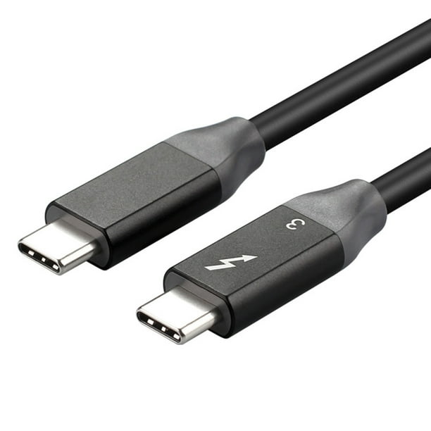 Cable de datos Cable USB-C a USB-C Cable tipo C con todas las funciones Sincronización de audio y video 5K Carga rápida PD100W Compatible con Thunderbolt3, 4FT Romacci Cable de datos