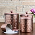 thumbnail image 2 of Old Dutch International 1863RG 1.75-4.75 qt. Embossed Diamond Canister Set, Rose Gold - 4 Piece, 2 of 3