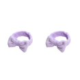 thumbnail image 3 of Sonducket Banda para la cabeza de terciopelo Coral bonito decorativo elegante reemplazo de lazo maquillaje de cara mujeres diadema regalo de Púrpura 2Conjunto, 3 of 6