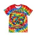 thumbnail image 4 of Girls' Tops Autism Awareness Short Sleeve Ribbed Tee Casual Girls Clothes Blue 3-4 Years, 4 of 4